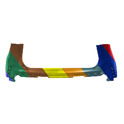 FORD TRUCKS & VANS EDGE REAR BUMPER COVER UPPER PRIMED (W/ACTIVE PARK ASSIST) **CAPA** OEM#KT4Z17810APTM 2019-2024 PL#FO1114112C