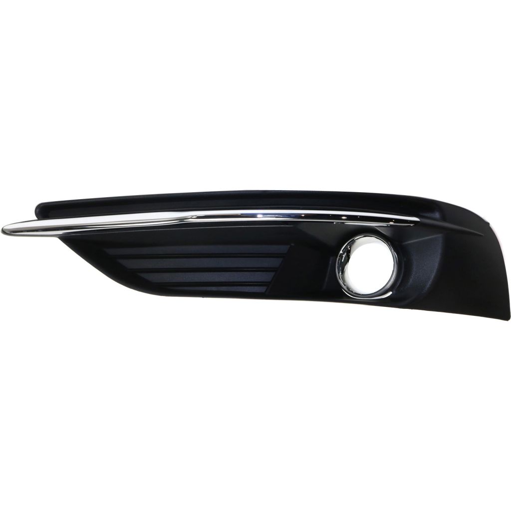 CHRYSLER 200 CONV FOG LAMP COVER LEFT (Driver Side) (W/FOG) BLK/CHR RING/CHR MOLDING OEM#68102303AA 2011-2014 PL#CH1038125