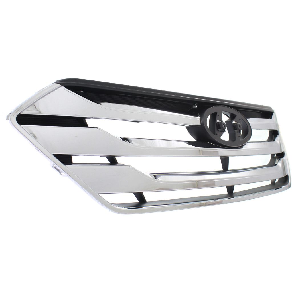 HYUNDAI SANTA FE SPORT (2.0/2.4L) GRILLE ASSEMBLY CHR/BLK & WCHR MLDGS OEM#863502W010 2013-2016 PL#HY1200163