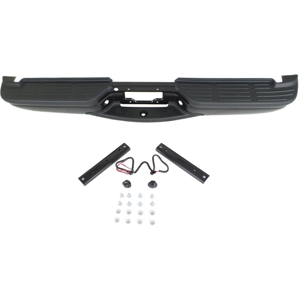 FORD TRUCKS & VANS FORD/PU (F250/350/450/550) Super Duty STEP BUMPER ASSEMBLY BLK(W/O SENSOR) OEM#FO1101121 1999-2007 PL#FO1101121