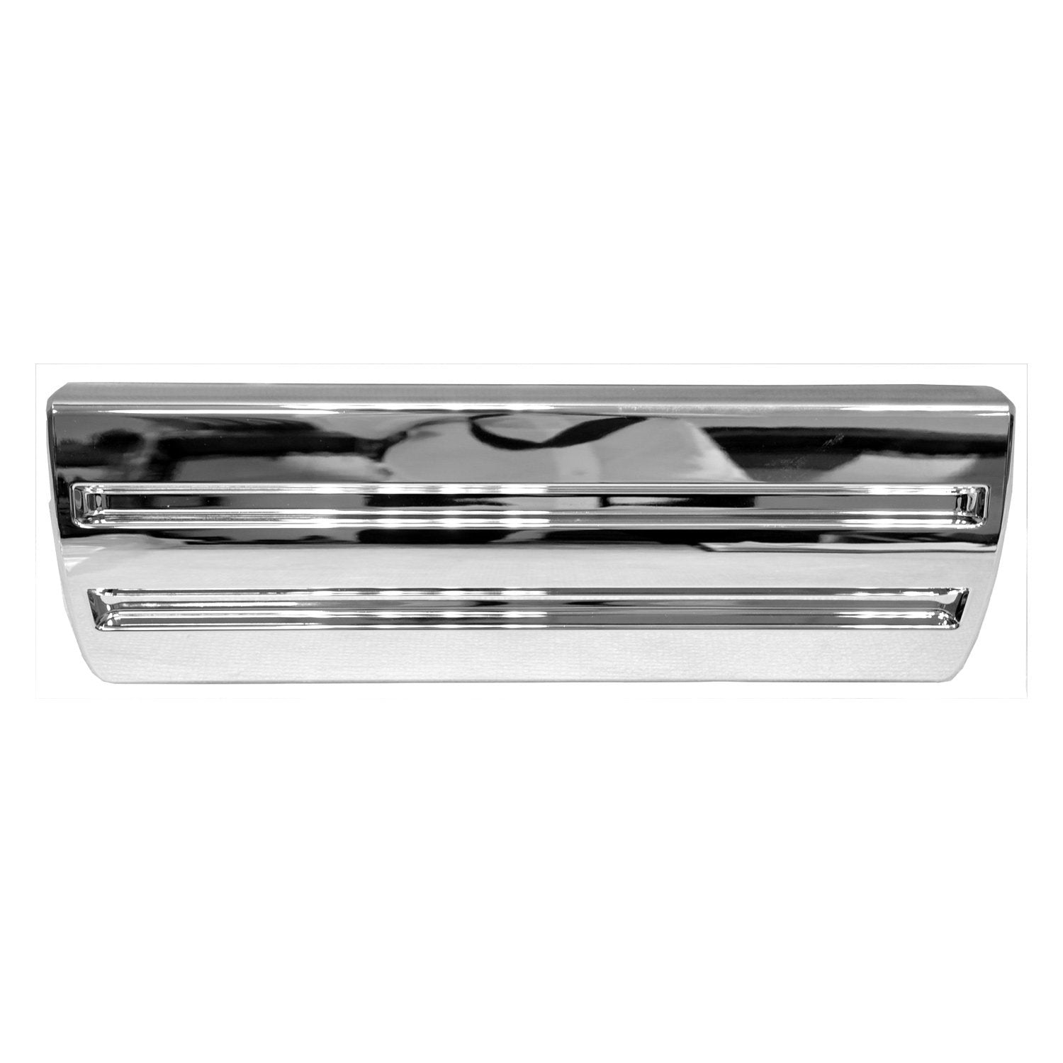 GM TRUCKS & VANS SIERRA/PU 1500 (19 OLD STYLE) FRONT LICENSE PLATE COVER CHROME (PTD BMP) OEM#22947121 2014-2015 PL#GM1037110