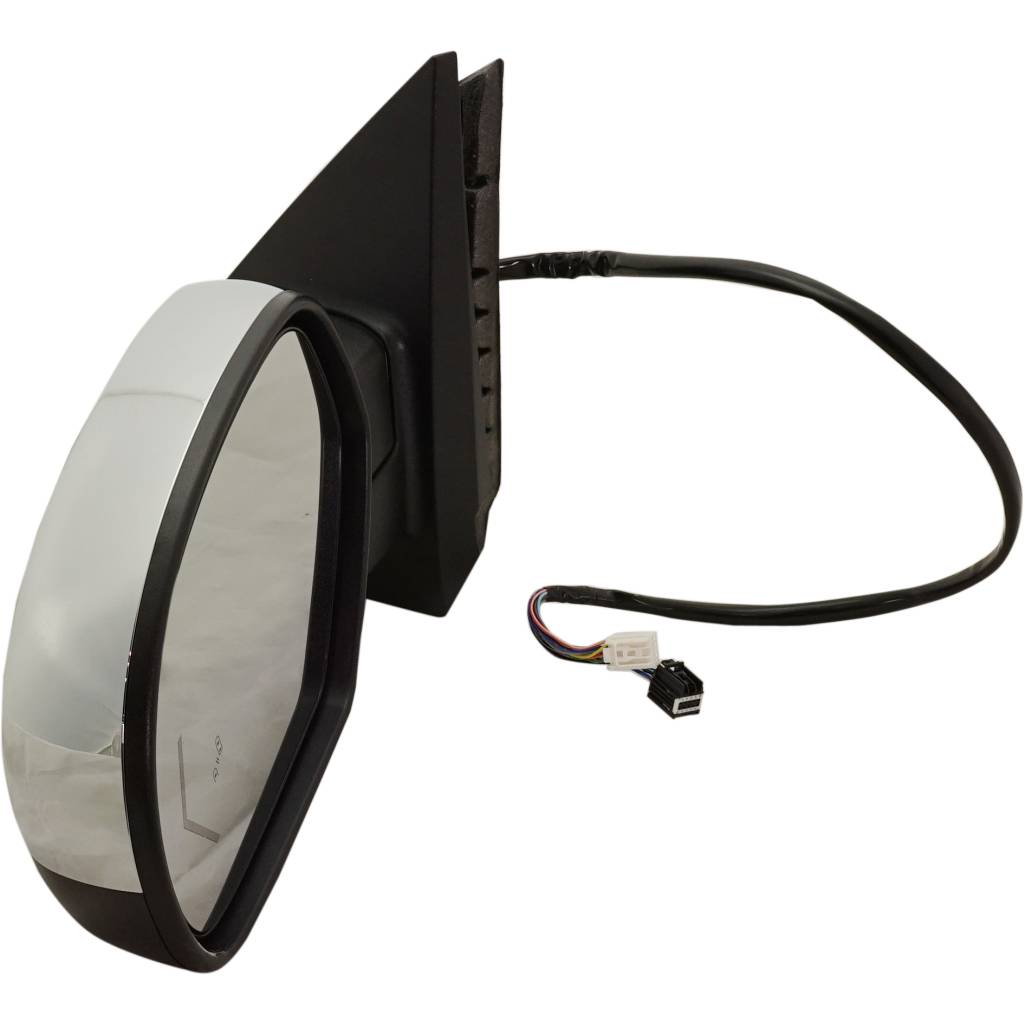 GM TRUCKS & VANS YUKON/DENALI (GMC) DOOR MIRROR LEFT (Driver Side) PWR/HTD/PUDDLE LAMP/SIGNAL/MEMORY/P-FOLD (WO/BLIS)(CHROME CVR) OEM#20756774-PFM 2009-2014 PL#GM1320525