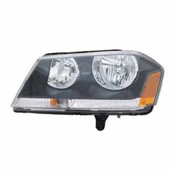 DODGE AVENGER HEAD LAMP ASSEMBLY LEFT (Driver Side) (BLACK HSG) OEM#5303745AD 2008-2014 PL#CH2502194