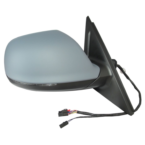 AUDI Q5 HYBRID DOOR MIRROR RIGHT (Passenger Side) PWR/HTD/SIGNAL/PUDDLE/MEMORY/LANE WARNING (WO/DIMMING) OEM#8R1857410L01C-PFM 2013-2015 PL#AU1321123