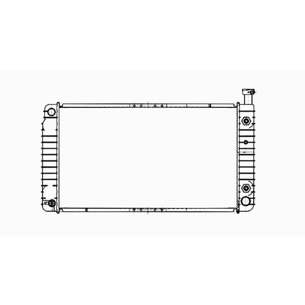 GM TRUCKS & VANS CHEVY/GMC/VAN(Express/Savana) RADIATOR 4.3/V6 5.0/5.7/V8 WO/EOC OEM#15762438 1996-2002 PL#GM3010305