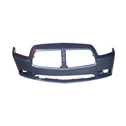 DODGE CHARGER FRONT BUMPER COVER PRIMED (WO/ADAPTIVE CRUISE)(EXC SRT-8)**CAPA** OEM#68092596AA 2011-2014 PL#CH1000992C
