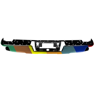 GM TRUCKS & VANS SILVERADO/PU 1500 (19 OLD STYLE) STEP BMP FACE BAR BLACK (W/CORNER STEP W/O SENSOR) OEM#23108140 2014-2019 PL#GM1102565