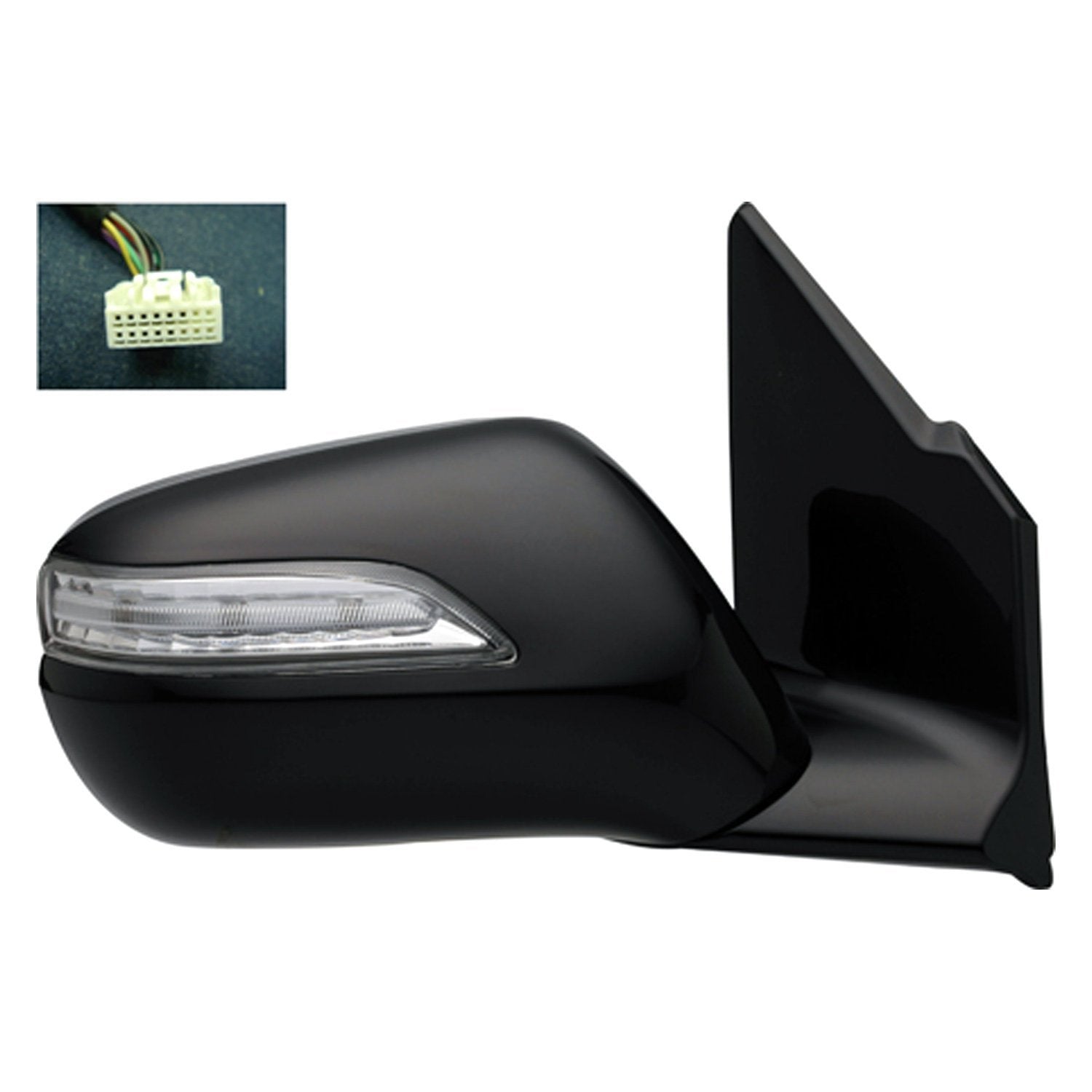 ACURA MDX DOOR MIRROR RIGHT (Passenger Side) PWR HTD (W/MEMO & SIGNAL LAMP) OEM#76200STXA12ZA 2010-2013 PL#AC1321114