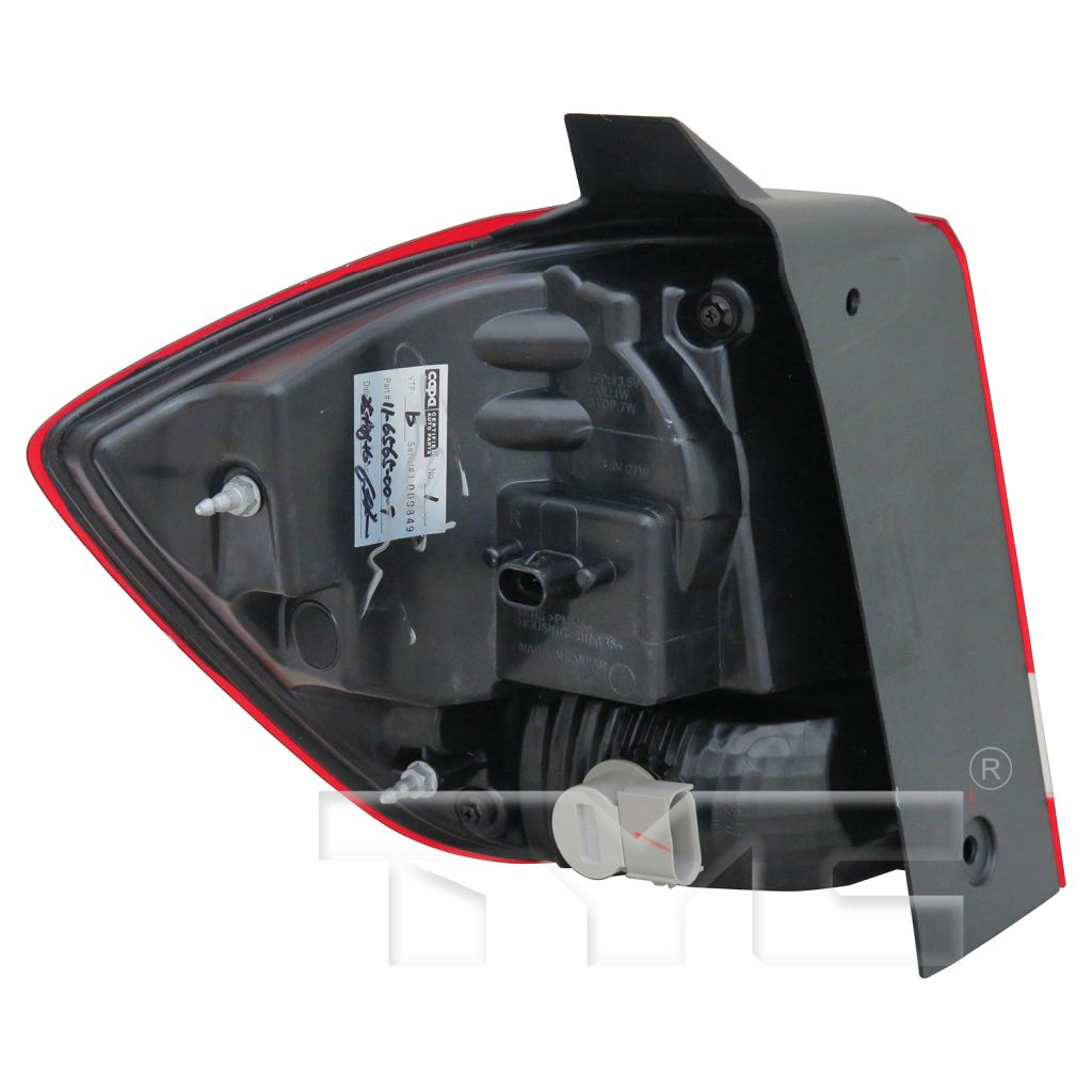 DODGE JOURNEY TAIL LAMP ASSY RIGHT (Passenger Side) (OUTER)(LED)(W/CHROME TRIM)**CAPA** OEM#68078464AD 2011-2020 PL#CH2805105C