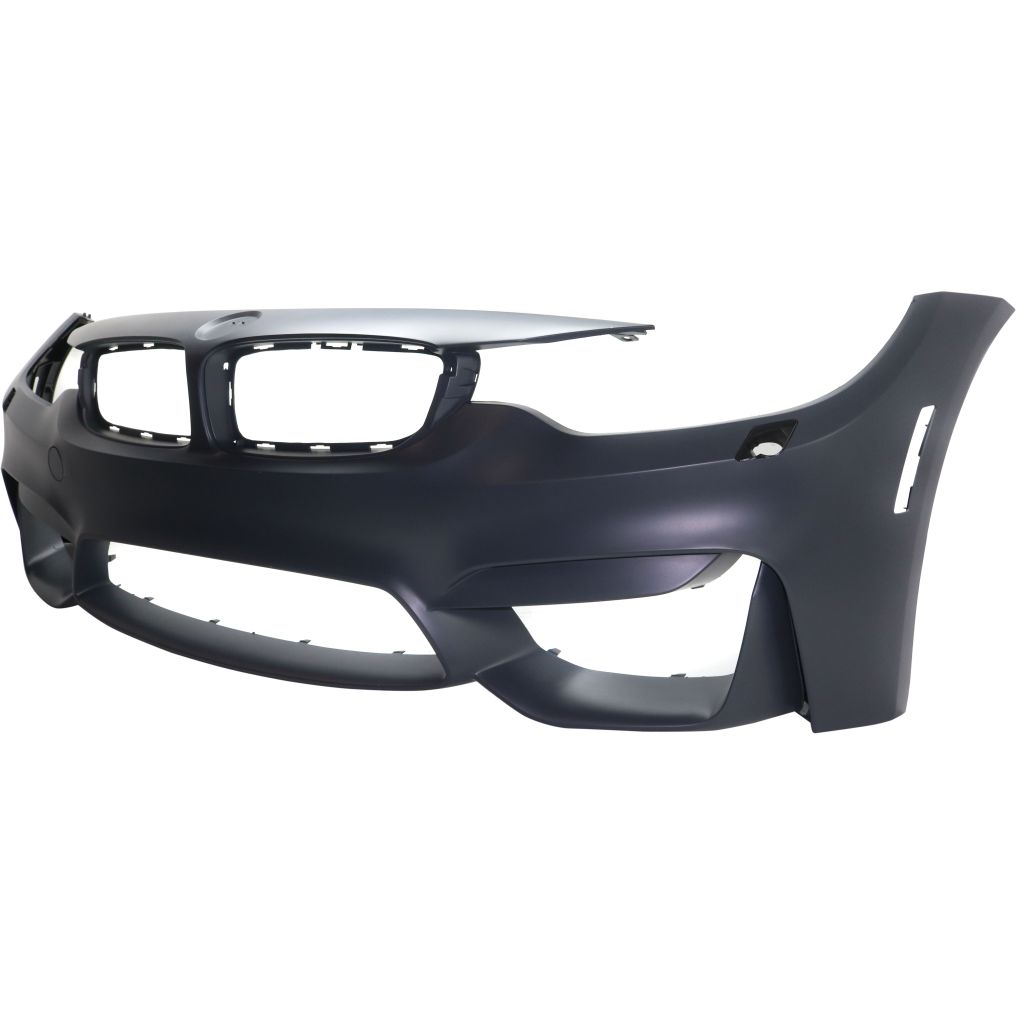 BMW BMW M3 SEDAN FRONT BUMPER COVER PRIMED (W/WASHER)(WO/SENSOR)(WO/CAMERA) OEM#51118058824 2015-2018 PL#BM1000409