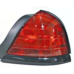 FORD CROWN VICTORIA TAIL LAMP UNIT RIGHT (Passenger Side) (RED LENS W/BLACK MLDG)(W/O SPT PKG)(2 BULBS) OEM#8W7Z13404A 2000-2011 PL#FO2801160