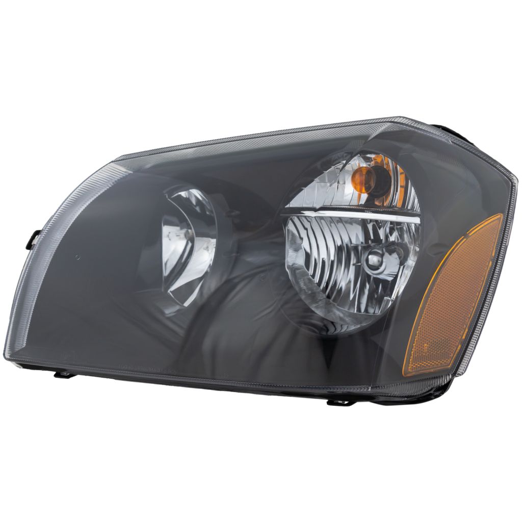 DODGE MAGNUM HEAD LAMP ASSEMBLY LEFT (Driver Side) (2.7/3.5L)(W/BLK BEZEL) OEM#4805755AG 2005-2007 PL#CH2502166