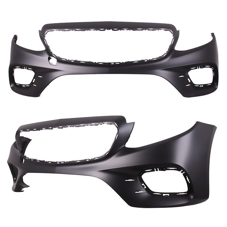 MERCEDES-BENZ E-CLASS WAGON (213) FRONT BUMPER COVER PRIMED (E400)(WO/LUXURY)(WO/ACTIVE PARK ASSIST) OEM#21388526009999 2017-2020 PL#MB1000534