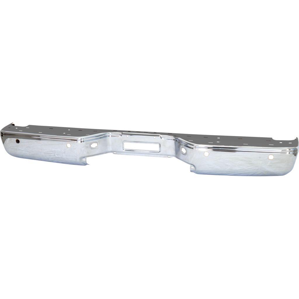 NISSAN(DATSUN) TITAN REAR STEP BUMPER BAR CHROME W/SENSOR (LE/SE/SL/SV)(WO/BIG TOW PKG) OEM#850309FM0D 2007-2015 PL#NI1102150