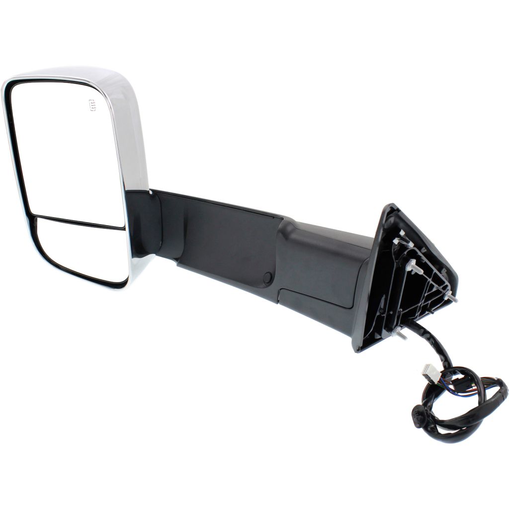DODGE TRUCKS & VANS DODGE/PU (R2500/3500) DOOR MIRROR LEFT (Driver Side) PWR/HTD/SIGNAL/PUDDLE/MEMORY/PWR-FOLD(CHROME)(TOW TYPE) OEM#68416903AC 2015-2018 PL#CH1320398