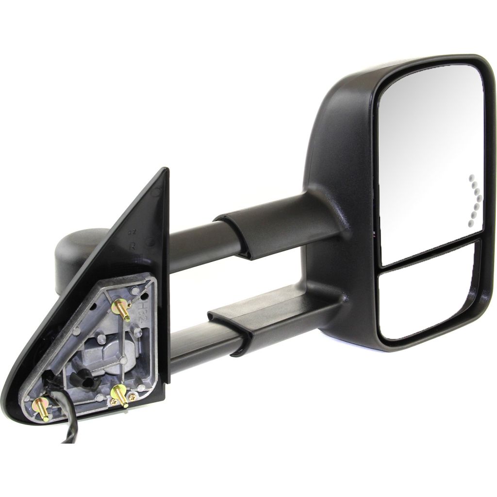 GM TRUCKS & VANS AVALANCHE DOOR MIRROR RIGHT (Passenger Side) POWER/HEATED (W/SIGNAL IN GLASS)(TOW TYPE)((DUAL MIRROR)(TEXT) OEM#15904035 2003-2006 PL#GM1321355