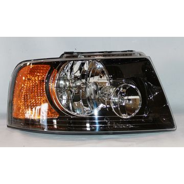 FORD TRUCKS & VANS EXPEDITION HEAD LAMP ASSY RIGHT (Passenger Side) (BLACK BEZEL)(W/OFF ROAD PKG) OEM#6L1Z13008CA 2003-2006 PL#FO2503198
