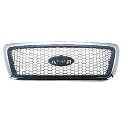 FORD TRUCKS & VANS FORD/PU (F150 EXC HERITAGE) GRILLE CHROME FRAME/ BLACK HONEYCOMB(WO/BAR)(XLT)(WO/CHROME PKG) OEM#7L3Z8200CA 2006-2008 PL#FO1200469