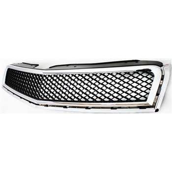 GM TRUCKS & VANS TRAVERSE GRILLE UPPER CHR/BLK **CAPA** OEM#15943196 2009-2012 PL#GM1200615C