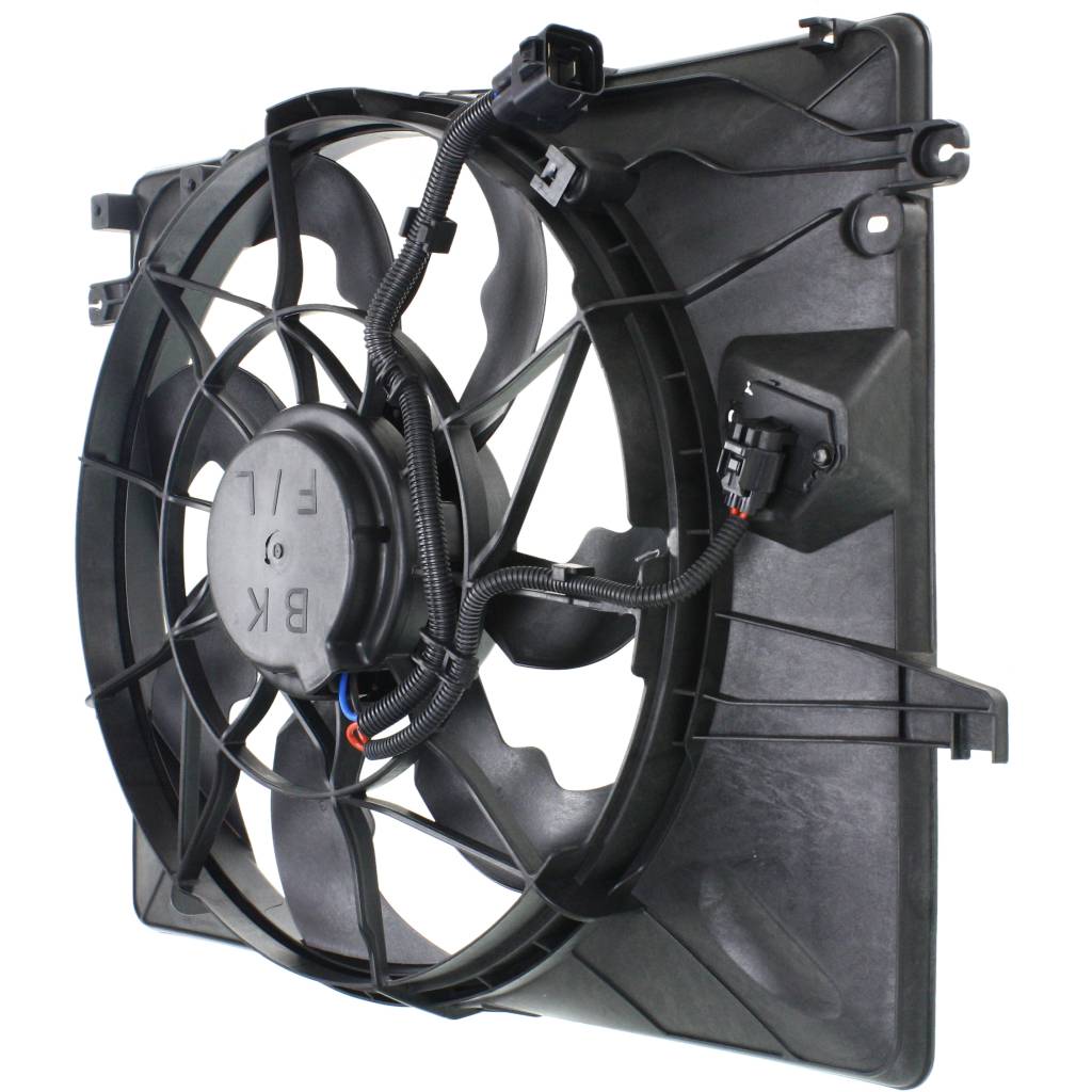 HYUNDAI GENESIS COUPE RADIATOR & A/C FAN ASSY (2.0L) OEM#253802M500 2013-2014 PL#HY3115147
