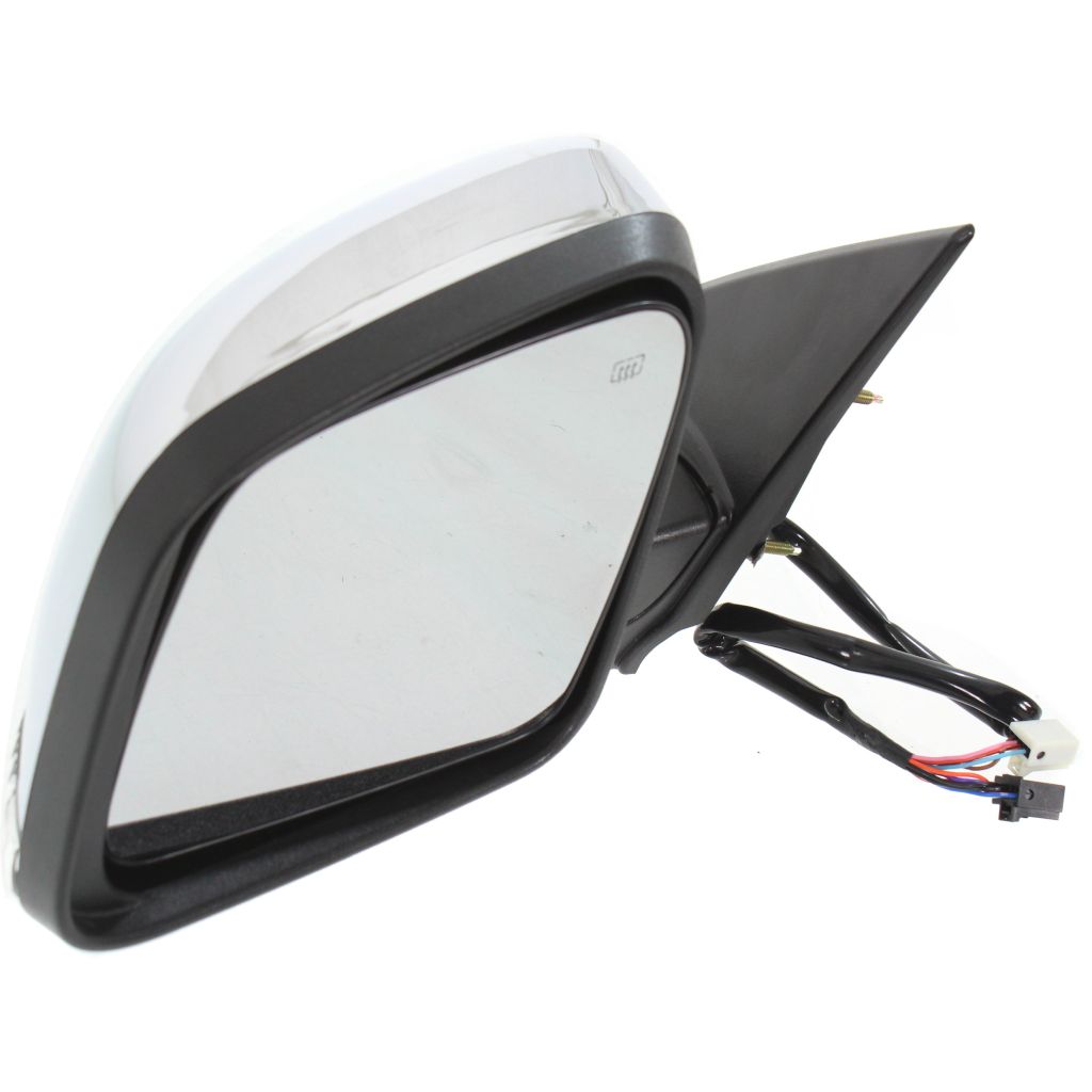 DODGE TRUCKS & VANS DURANGO DOOR MIRROR LEFT (Driver Side) PWR/HTD/SIGNAL (CHR)(WO/BLIND SPOT DET) OEM#68237573AF 2014-2022 PL#CH1320377