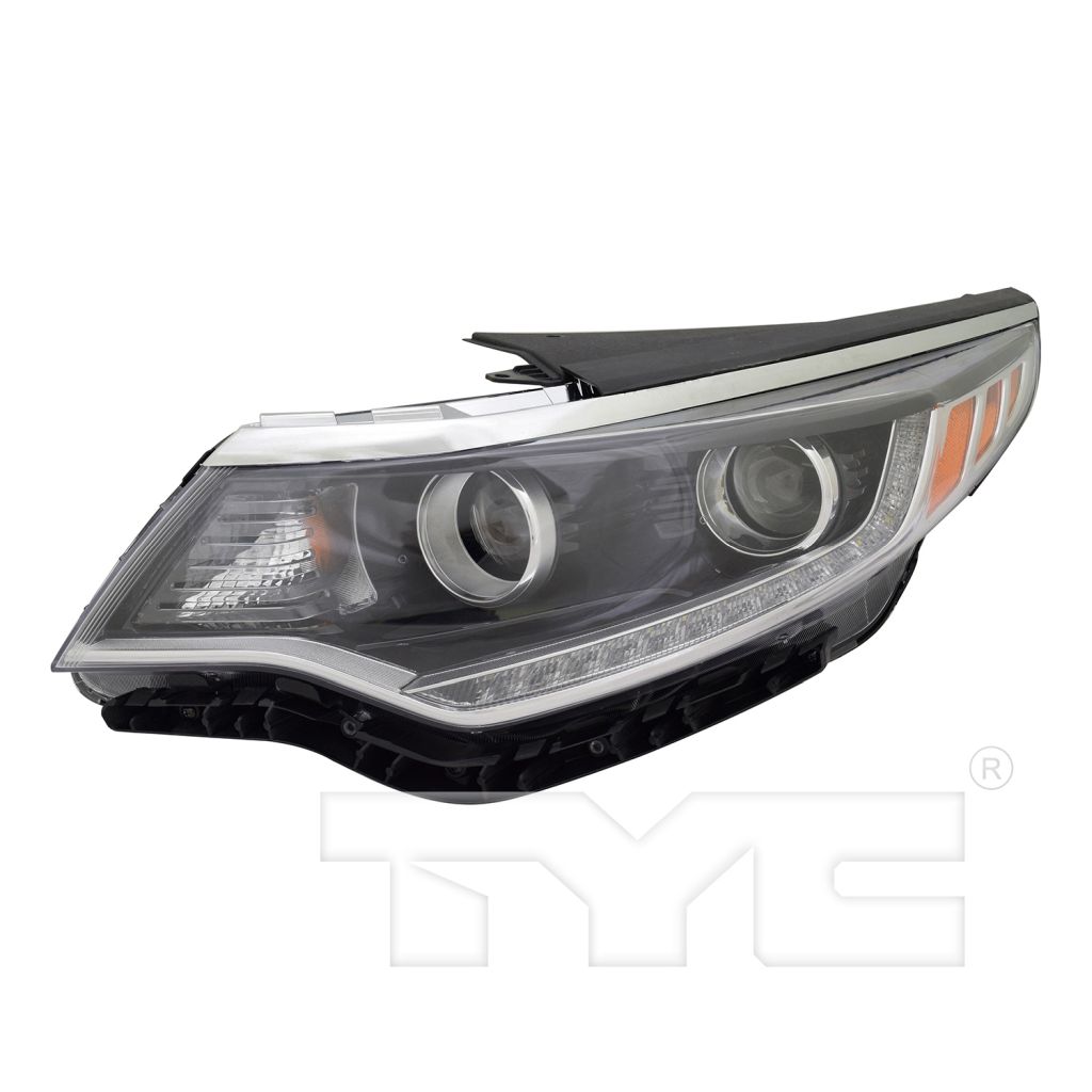KIA OPTIMA HEAD LAMP ASSY LEFT (Driver Side) (HALOGEN)(W/DRL)(USA)**CAPA** OEM#92101D5080 2016-2017 PL#KI2502197C