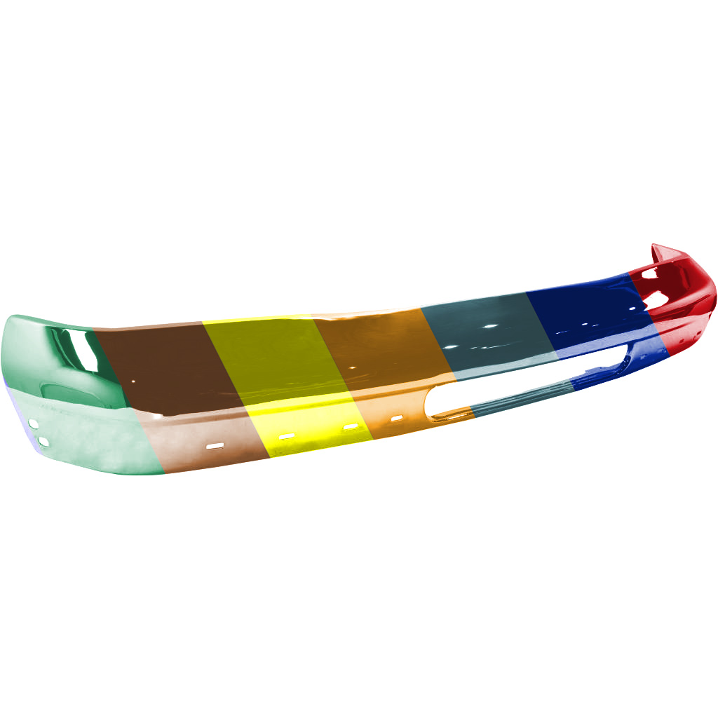 FORD TRUCKS & VANS FORD VAN FRONT BUMPER CHROME W/ VALANCE HOLE (97-07 replace 92-96) OEM#4C2Z17757DA 1992-2007 PL#FO1002348
