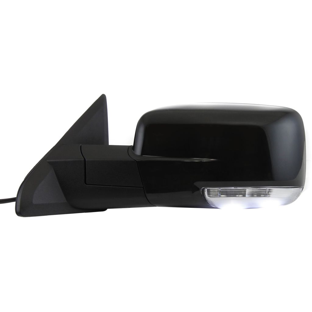 DODGE TRUCKS & VANS DODGE/PU R1500 ( CLASSIC)(5 LUG NUTS) DOOR MIRROR LEFT (Driver Side) PWR/HTD/SIGNAL/PUDDLE/P-FOLD (WO/TOWING)(WO/DIM)(PTM) OEM#1UK691X8AH-PFM 2013-2015 PL#CH1320357