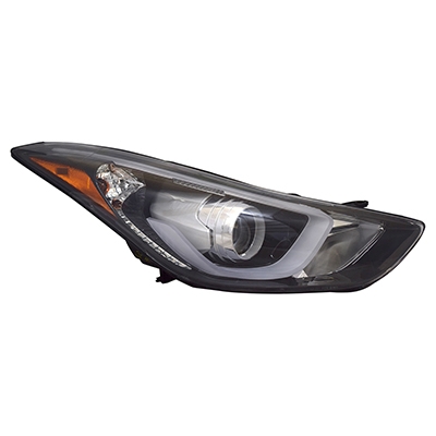 HYUNDAI ELANTRA SEDAN HEAD LAMP ASSY RIGHT (Passenger Side) (W/ LED)(USA) OEM#921023Y510 2014-2016 PL#HY2503186