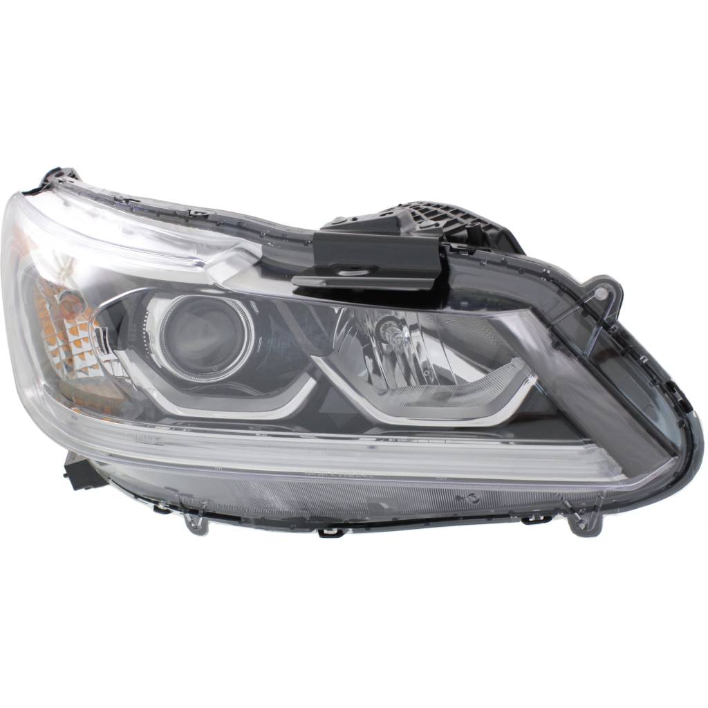 HONDA ACCORD SEDAN HEAD LAMP ASSEMBLY RIGHT (Passenger Side) (HALOGEN) W/LED DRL OEM#33100T2AA81 2016-2017 PL#HO2503169
