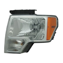 FORD TRUCKS & VANS FORD/PU (F150)(EXC SVT RAPTOR) HEAD LAMP ASSY LEFT (Driver Side) (HALOGEN)(CHROME TRIM)**CAPA** OEM#DL3Z13008B 2009-2014 PL#FO2502287C