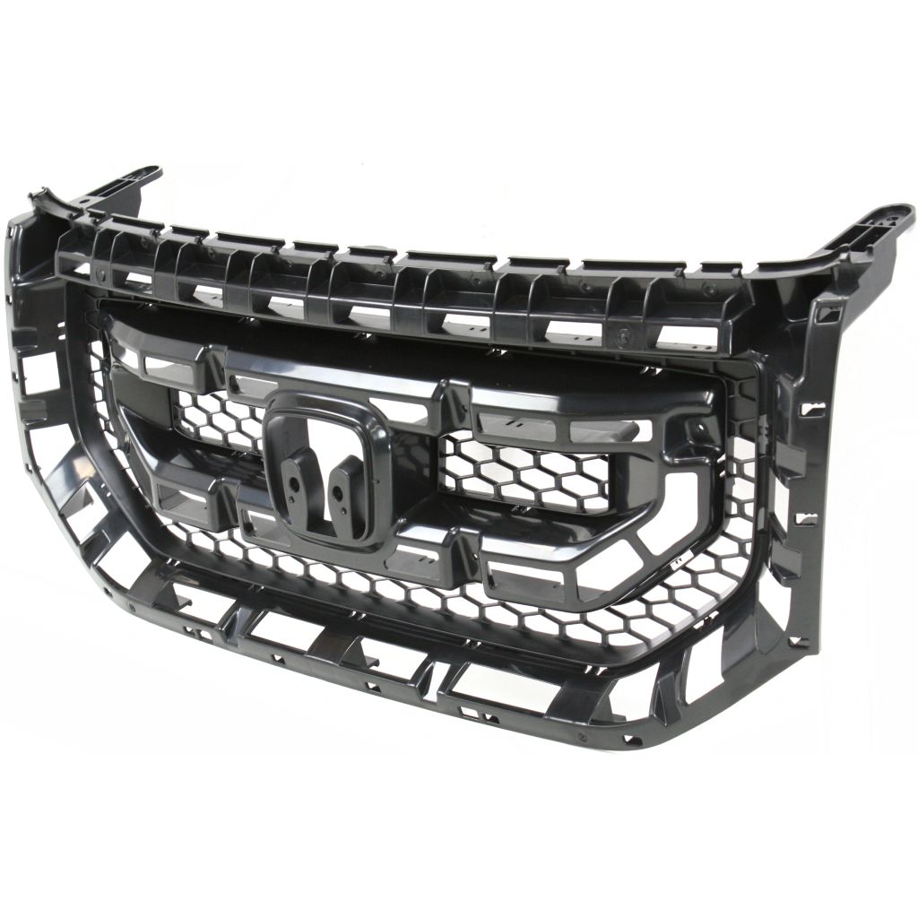 HONDA PILOT GRILLE BLACK (WO/MLDGS)**CAPA** OEM#75101SZAA01ZA 2009-2011 PL#HO1200200C