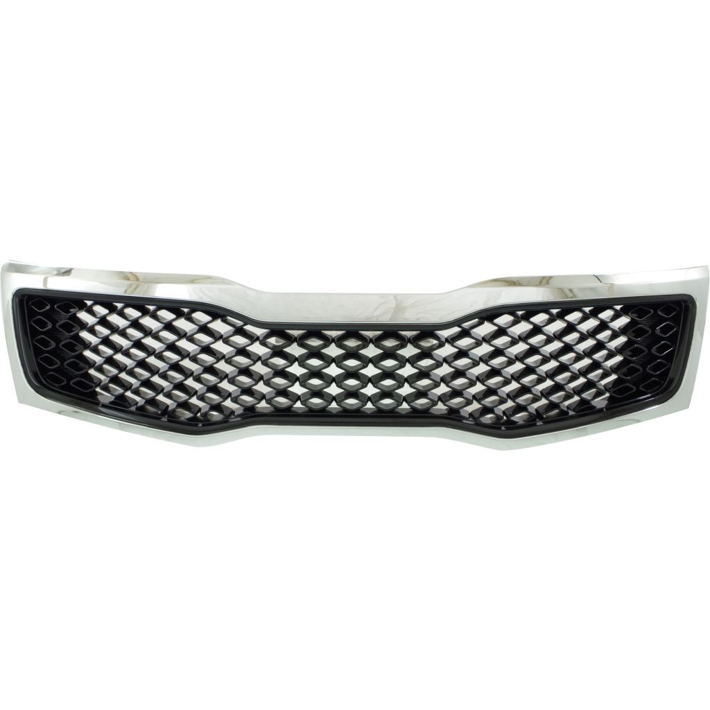 KIA OPTIMA GRILLE ASSEMBLY CHROME FRAME/BLK INNER (EX/LX) OEM#863502T000 2011-2013 PL#KI1200143