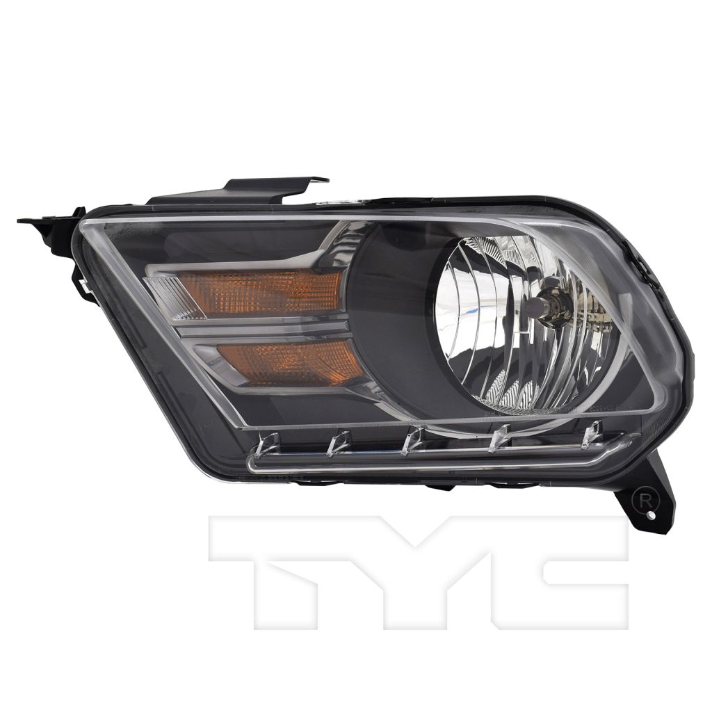 FORD MUSTANG HEAD LAMP ASSY LEFT (Driver Side) (GT/BOSS 302)(HALOGEN)**CAPA** OEM#AR3Z13008D 2010-2014 PL#FO2502276C