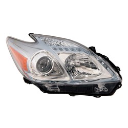 TOYOTA PRIUS (1.8L) HEAD LAMP RIGHT (Passenger Side) (HALOGEN)**CAPA** OEM#8113047211 2010-2011 PL#TO2519122C