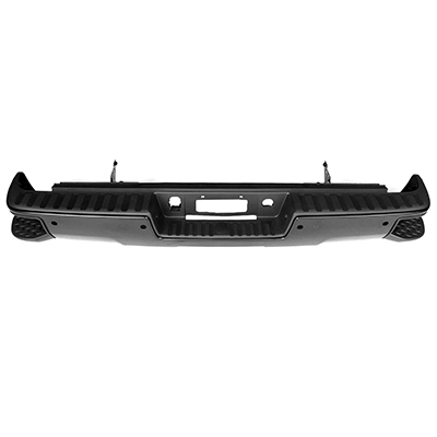 GM TRUCKS & VANS SILVERADO/PU 1500 (19 OLD STYLE) REAR STEP BMP ASSY BLACK (W/SENSOR(W/CORNER STEP) OEM#23112252-PFM 2014-2019 PL#GM1103179