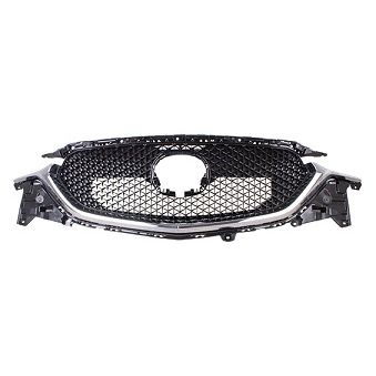 MAZDA CX-5 GRILLE ASSY CHROME/BLACK (WO/CYL DEACTIVATION)(RESERVE/SIGNATURE) **CAPA** OEM#K26250710A 2019-2021 PL#MA1200222C