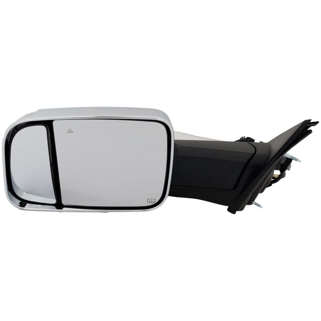 DODGE TRUCKS & VANS DODGE/PU (R1500) DOOR MIRROR LEFT (Driver Side) PWR/HTD/SIGNAL/PUDDLE/MEMORY (W/BSD)(CHROME)(W/TOW PKG) OEM#68276479AE 2019-2022 PL#CH1320462