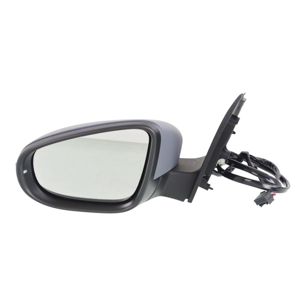 VOLKSWAGEN GOLF (2/4 DR) (LH Exhaust) DOOR MIRROR LEFT (Driver Side) PWR/HTD/SIGNAL/PUDDLE LAMP (WO/MEMORY)(W/CVR) OEM#5K0857507R9B9-PFM 2010-2014 PL#VW1320134