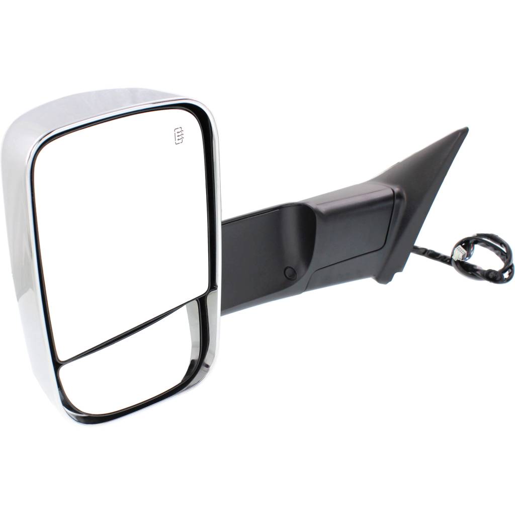 DODGE TRUCKS & VANS DODGE/PU (R2500/3500) DOOR MIRROR LEFT (Driver Side) PWR/HTD/SIGNAL/PUDDLE/MEMORY/PWR-FOLD(CHROME)(TOW TYPE) OEM#68416903AC 2015-2018 PL#CH1320398