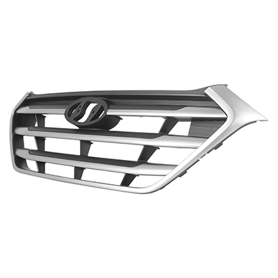 HYUNDAI TUCSON GRILLE PTD-BLK W/SILVER GRAY MLDG(WO/PEDESTIAN RECOGNITION)(From 5-16-16) OEM#86350D3000GAL 2017-2018 PL#HY1200208