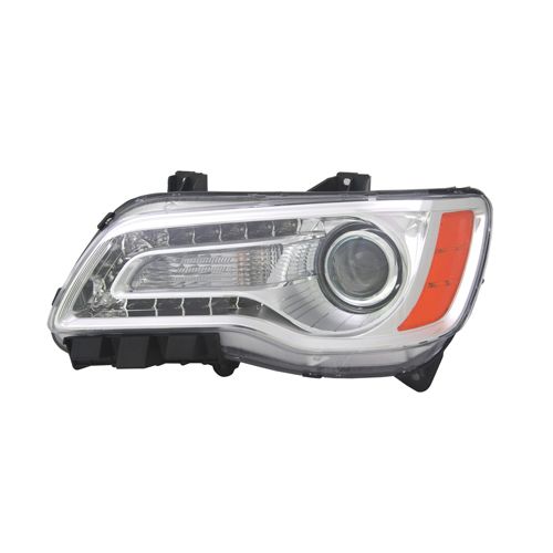 CHRYSLER 300 HEAD LAMP ASSEMBLY LEFT (Driver Side) (HALOGEN)CHR BEZEL) **CAPA** OEM#68143003AC 2011-2014 PL#CH2502231C