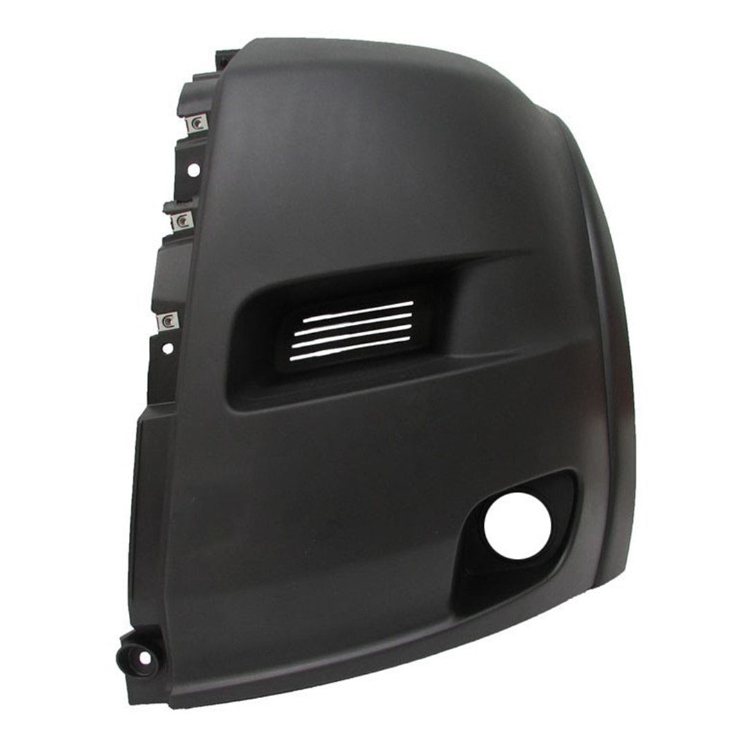 DODGE TRUCKS & VANS PROMASTER 1500/2500/3500 FRONT BUMPER COVER LEFT (Driver Side) TXT-BLACK (W/FOG)(WO.SENSOR) OEM#1ZT96JXWAA 2019-2022 PL#CH1016109