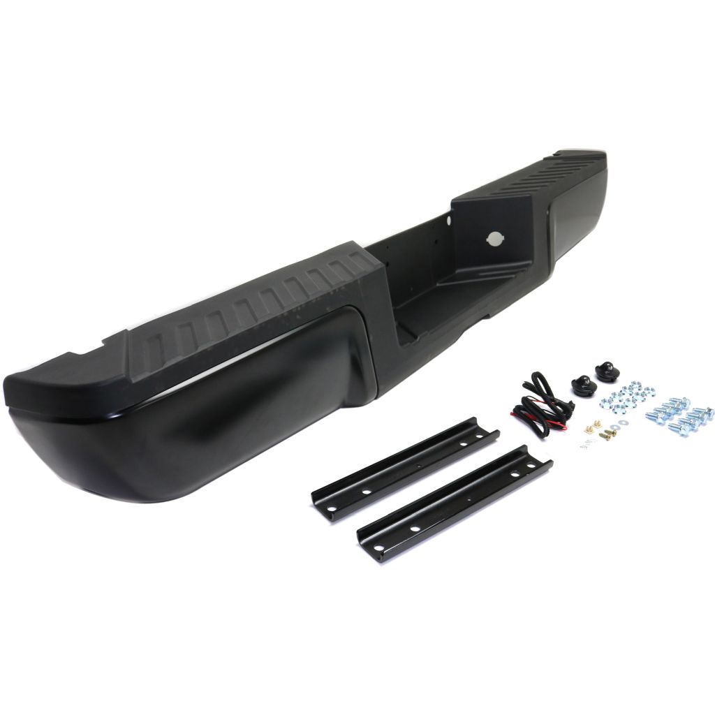 FORD TRUCKS & VANS FORD/PU F250/350/450 (SUPER DUTY) REAR STEP BUMPER ASSY BLACK W/BLACK PAD (WO/SENSOR) OEM#9C3Z17906APTM-PFM 2013-2016 PL#FO1103174