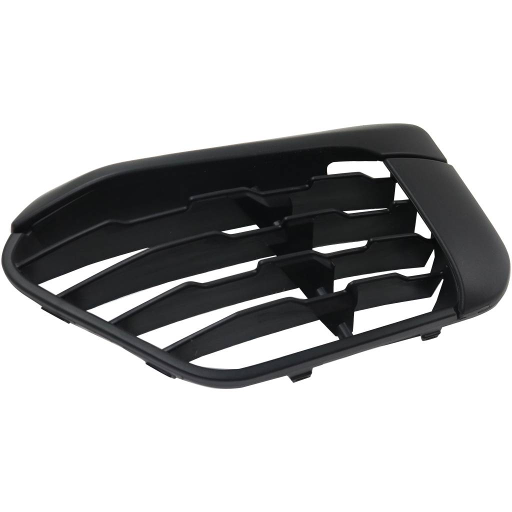 BMW BMW X1 FRONT BUMPER GRILLE LEFT (Driver Side) MAT-BLACK (WO/SENSOR)(BASE) OEM#51117453981 2016-2019 PL#BM1038203