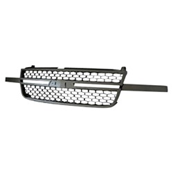 GM TRUCKS & VANS SILVERADO/PU (CHEVY) (07 OLD STYLE) GRILLE BLACK FRAME/BLACK INNER(EXC 05-05 1500) OEM#15276048 2005-2007 PL#GM1200586