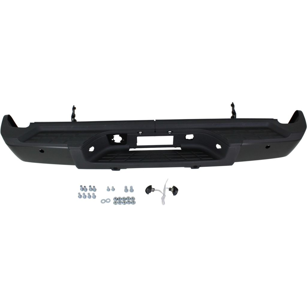 GM TRUCKS & VANS SILVERADO/PU 2500/3500 (CHEVY) STEP BUMPER ASSEMBLY BLACK (SINGLE REAR WHEEL) (W/ SENSOR) OEM#20899965-PFM 2011-2014 PL#GM1103161