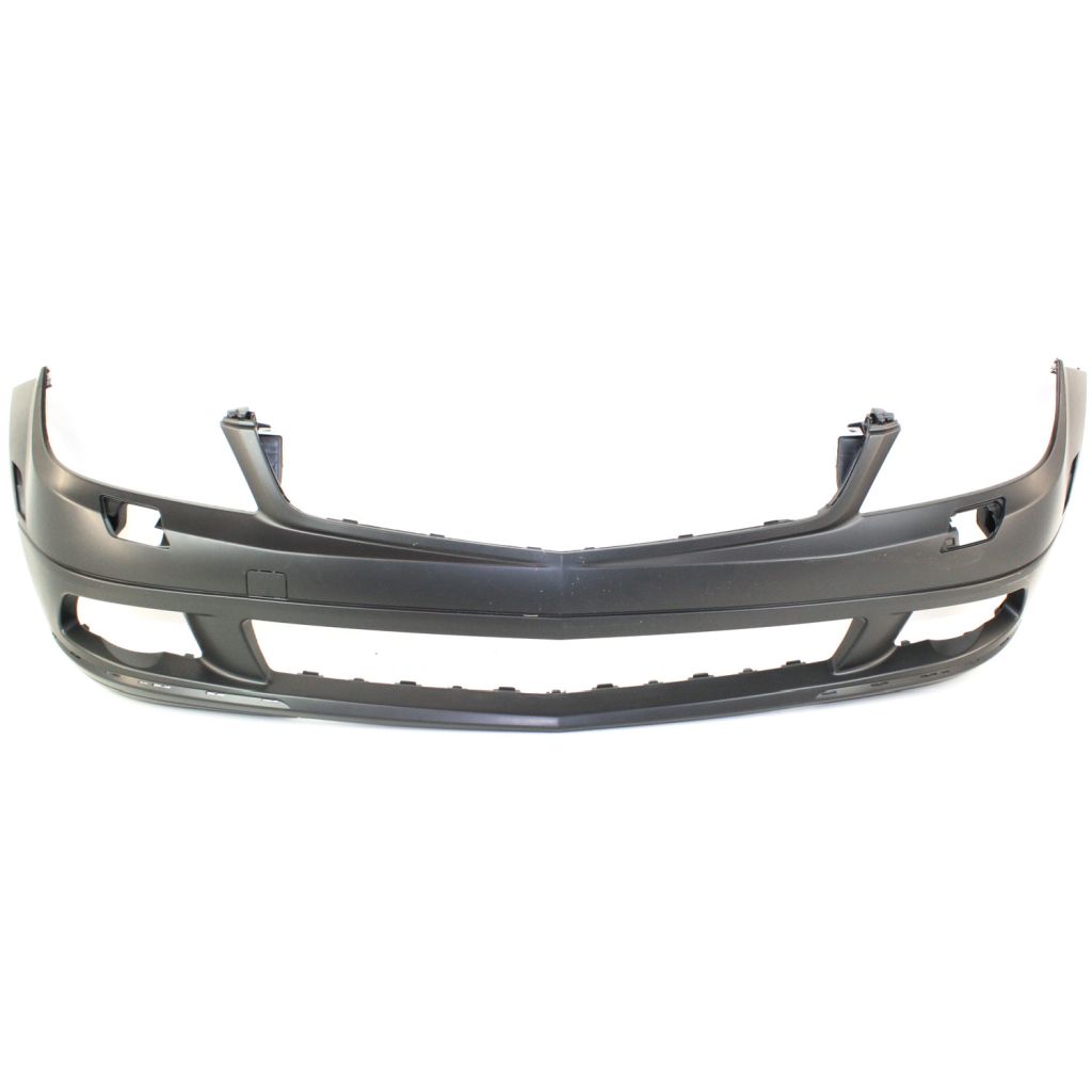 MERCEDES-BENZ C-CLASS SEDAN (204) FRONT BUMPER COVER PRIMED (LUXURY)(W/CHROME MLDG)(W/ WASHER)(WO/SENSOR)(EXC C63) OEM#2048801140 2008-2011 PL#MB1000297