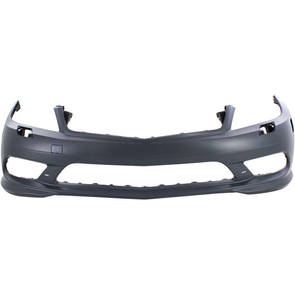 MERCEDES-BENZ C-CLASS SEDAN (204) FRONT BUMPER COVER PRIMED (SPORT)(W/WASH)(WO/SEN)(EXC C63)(LED DRL) OEM#2048852938 2011 PL#MB1000420
