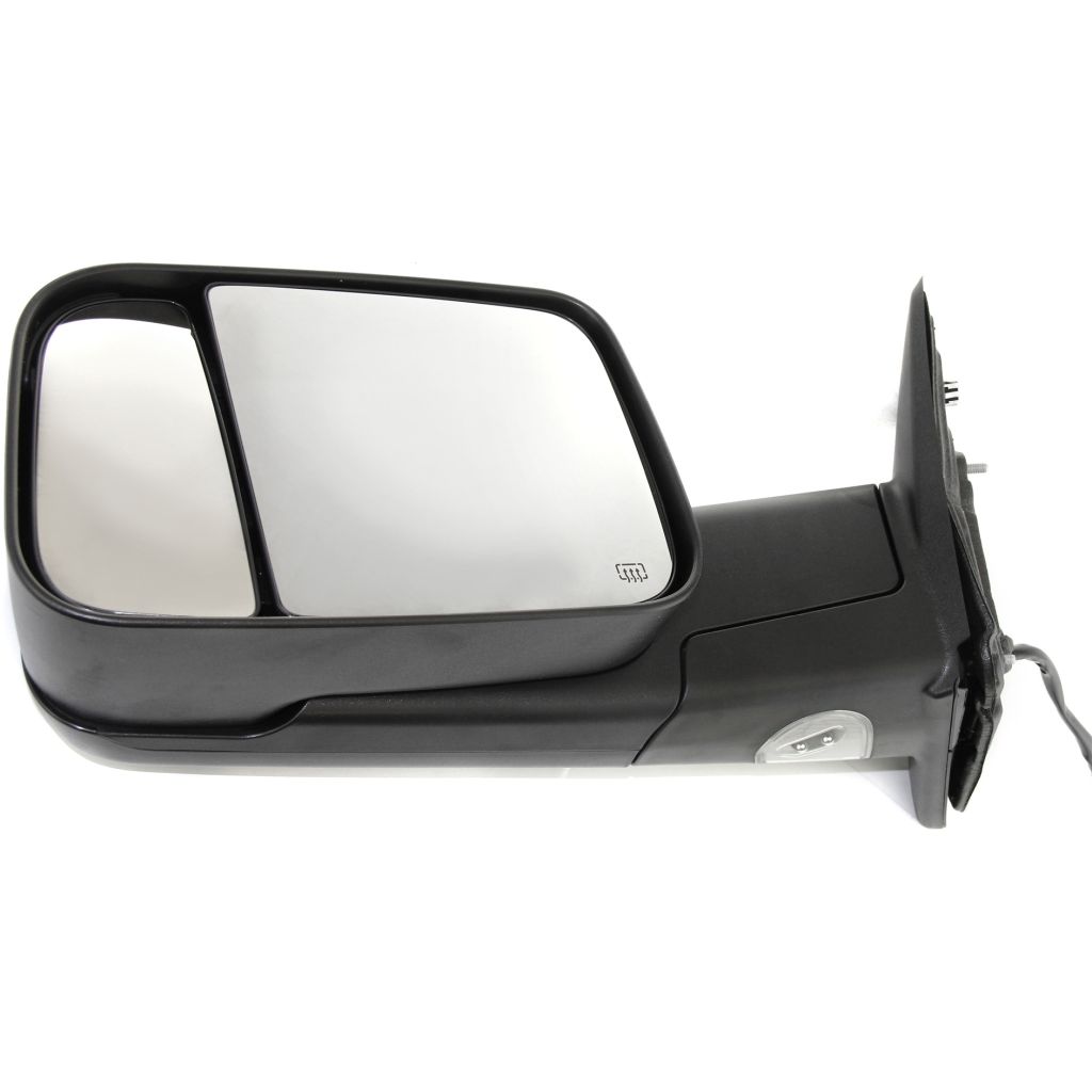 DODGE TRUCKS & VANS DODGE/PU (R1500) DOOR MIRROR LEFT (Driver Side) PWR/HTD/SIGNAL/PUDDLE (DUAL GLASS)(TEXT BLACK)(W/TOW PKG) OEM#55372071AM 2010-2011 PL#CH1320315